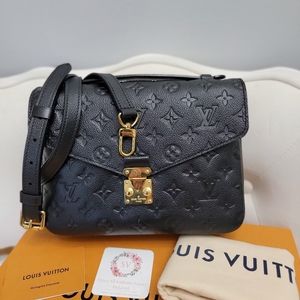 AUTHENTIC LOUIS VUITTON POCHETTE METIS EMPRIENTE BLACK